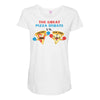 pizza debate Maternity Scoop Neck T-shirt