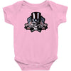 skull unlcle sam guns Baby Onesie