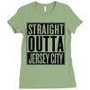 straight outta jersey city Ladies Fitted T-Shirt
