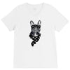 bull dog american falg V-Neck Tee