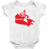 Canada Continent Roots Baby Bodysuit