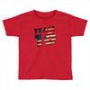 team 10 american flag Toddler T-shirt