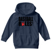 baseball rules Youth Hoodie