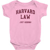 harvard law just kidding   funny Baby Bodysuit