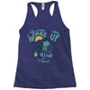 wake up and drink a coffee Racerback Tank