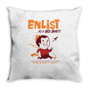 enlist Throw Pillow