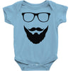 beard and glasses Baby Onesie