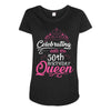 Celebrating With The 70th Birthday Queen Maternity Scoop Neck T-shirt