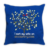 i met my wife on ancestrycom Throw Pillow