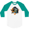 shark knight graphic 3/4 Sleeve Shirt