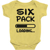 six pack loading Baby Onesie