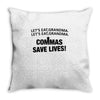 commas save lives Throw Pillow