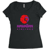 stylish retro hawaiian airlines Women's Triblend Scoop T-shirt