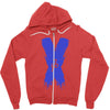 jake paul x blue Zipper Hoodie