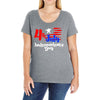 happy independence day the united states Ladies Curvy T-Shirt