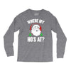 where my ho's at   christmas santa Long Sleeve Shirts