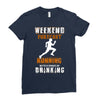 weekend forecast running Ladies Fitted T-Shirt