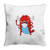 monster nags Throw Pillow