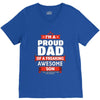 proud dad son V-Neck Tee