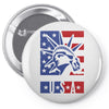 usa 2 Pin-back button