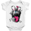 scary skull Baby Onesie