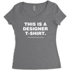 This is a Designer T-Shirt Women's Triblend Scoop T-shirt
