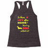 mans best friend Racerback Tank