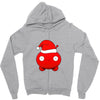 mooncake christmas santa parody Zipper Hoodie