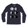 the phases of the moon of laika dog Long Sleeve Shirts