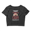 camping lady Crop Top