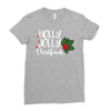 holly jolly christmas Ladies Fitted T-Shirt