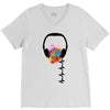 headphone V-Neck Tee