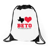 Texas Loves Beto Drawstring Bags