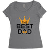 The Best Dad Women's Triblend Scoop T-shirt