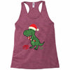 christmas dinosaur Racerback Tank