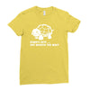 always late worth wait funny turtle tee Ladies Fitted T-Shirt