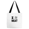 i eat meat Tote Bags