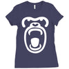 gorilla face Ladies Fitted T-Shirt