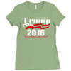 trump for president election 2016 Ladies Fitted T-Shirt