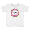 Floral Baby Name Toddler T-shirt