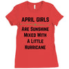 April Girls Ladies Fitted T-Shirt