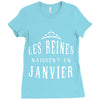 les reines naissent en janvier Ladies Fitted T-Shirt