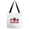 deadpool fuck cancer Tote Bags