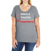 Too Busy Playing Fortnite Ladies Curvy T-Shirt