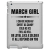 Super March Girl iPad 3 and 4 Case