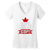 frisk cop leo police wife Women's V-Neck T-Shirt