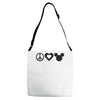 peace Adjustable Strap Totes