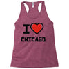 i love chicago Racerback Tank