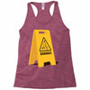 caution bananas Racerback Tank