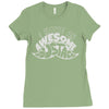 i have an awesome moustache Ladies Fitted T-Shirt